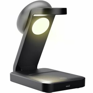 Trust Viro Induktionsladegerät - Schwarz - für Smartphone, iPhone, Smartwatch, AirPod, Ohrhörer - Eingangsstecker: USB - N