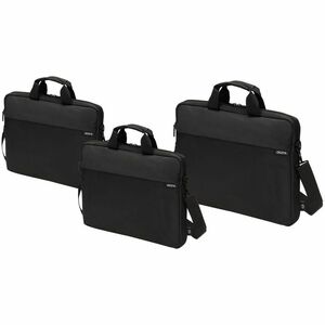 Dicota Slim Case ONE Tasche für 25,4 cm (10 Zoll) bis 31,8 cm (12,5 Zoll) Notebook - Schwarz - 300D rPET Polyester Körper 