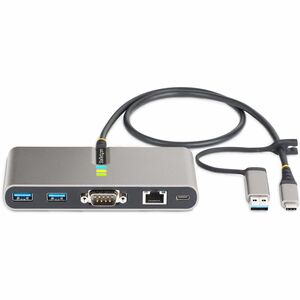 StarTech.com USB Hub - USB 3.2 (Gen 1) Type C - 640 MB/s - Desktop, Notebook - Portable - Space Gray - 3 Total USB Port(s)