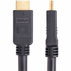 StarTech.com 15m (49.2ft) Active HDMI 2.0 Cable, CMP, Plenum Rated, High Speed HDMI Cable, 4K 60Hz, HDR10/HDCP 2.2/ARC - R