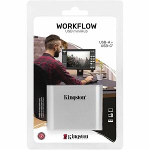 Kingston Workflow USB Hub - USB 3.2 (Gen 1) Type C - Notebook - PC, Mac