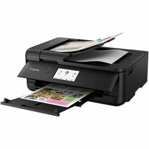 Canon PIXMA TS9550A Wired & Wireless Inkjet Multifunction Printer - Colour - Black - Copier/Printer/Scanner - 4800 x 1200 