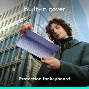 Logitech Keys-To-Go 2 Portable Bluetooth Keyboard for Tablet With Built-in Cover, Slim and Compact Wireless Keyboard for W