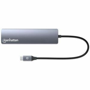 Estación Docking USB-C con Hub, 6 en 1 - Manhattan
