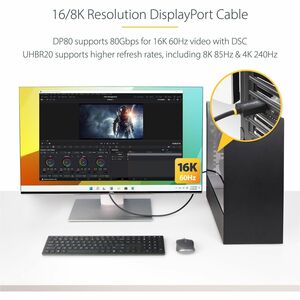 StarTech.com 1 m DisplayPort A/V Cable - 1 - Cable for Audio/Video Device, Monitor, Computer, Hub, Workstation - First End
