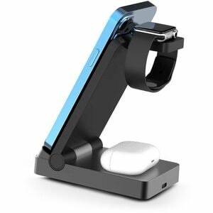 Chargeur à Induction Urban Factory Powee - Noir - 1 - Pour Smartphone, Smartwatch, Écouteurs, Écouteurs sans fil, Accessoi