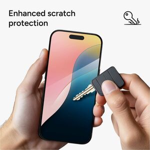 invisibleSHIELD Glass Elite VisionGuard Tempered Glass, Aluminosilicate Screen Protector for Apple iPhone 16 Pro - Transpa