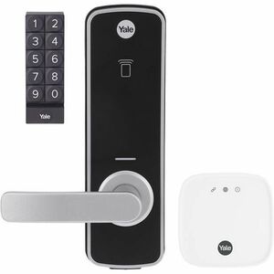 Yale Unity Entrance Smart Lock - Black, Silver - Wireless LAN - Bluetooth - Silver Powder Coat