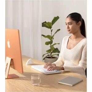 Logitech Wave Keys Keyboard - Compact - Wireless Connectivity - French - AZERTY Layout - Off White - Bluetooth - Easy-Swit