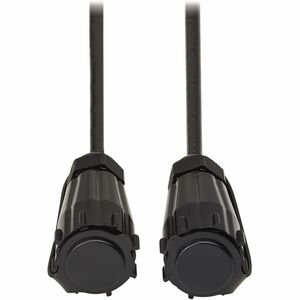 Eaton Tripp Lite Series Rigid Industrial RF Coaxial Cable (M/M) - IP68, F-Type Connectors, 10 ft. (3.1 m), Black - 10 ft C
