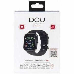 DCU Curved Glass PRO Smart Watch - Rectangulaire Case Shape - Unisexe - Noir Body Color - Noir Band Color - Silicium Band 