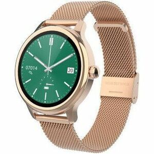 DCU BOULEVARD Smart Watch - Or rose Body Color - Zinc Alloy Case Material - Métal Band Material - Moniteur de Fréquence Ca
