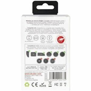 Chargeur à Induction DCU - Pour Smartphone, Dispositif Qi activé - 12 V DC, 9 V DC, 5 V DC Entrée - Chargement rapide, Pro