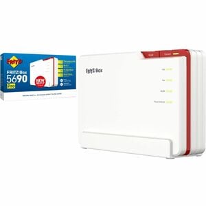 FRITZ! FRITZ!Box 5690 Pro Wi-Fi 7 Ethernet, Passive optische Gigabit-Netzwerke (GPON), DSL Drahtlos Router - Triband - 2,4