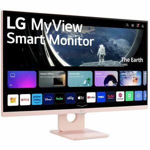 LG MyView 27SR50F-P 27" Class Full HD Smart LCD Monitor - 16:9 - Pink - 27" Viewable - In-plane Switching (IPS) Technology