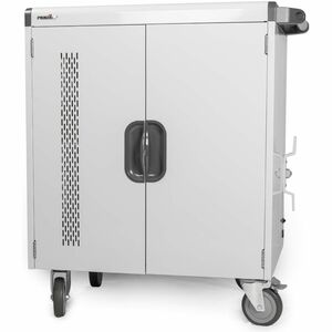 Rocstor Volt Charging Cart - 3 Shelf - Push Handle Handle - 4 Casters - 5" Caster Size - Steel - 30" Width x 25.10" Depth 