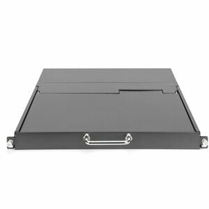 Digitus LCD Rack Console KVM Switch - Jet Black - 43.2 cm (17") LCD - HD - 1920 x 1080 - 16 x Network (RJ-45) - 3 x USB - 