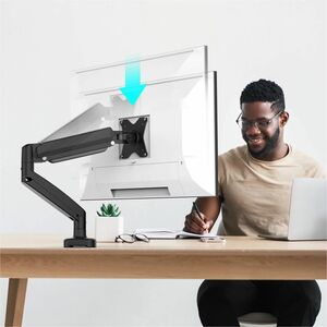 j5create JTSA101-N Mounting Arm for Monitor - Black - Height Adjustable - 43.2 cm to 81.3 cm (32") Screen Support - 8 kg L