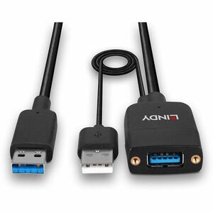 LINDY 35 m USB Datentransferkabel - Cable for Webcam, Videokonferenzsystem, Computer - 10 Gbit/s - Abschirmung - Nickel Be