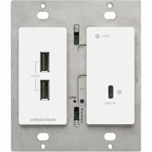 Crestron DM Lite HD-TXU-4KZ-111-2G-W Video Extender Transmitter - Wired - 70.10 m Range - 1 x Network (RJ-45) - 3 x USB - 