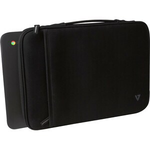 V7 CSE5H-BLK-9E Estojo de transporte (Manga) para 29.5 cm (11.6") Notebook - Preto - Neoprene Corpo - Lã Material interno 