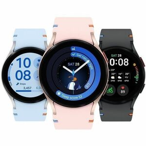 Samsung Galaxy Watch FE SM-R861 Smart Watch - Round Case Shape - Black Body Color - Aluminium Case Material - Wireless LAN