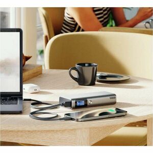 Alogic Stromspeicher - Schwarz Silber - für MacBook Pro, MacBook, Notebook, Smartphone, Tablet-PC, Ohrhörer, Gaming-Gerät,