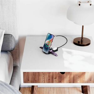 Alogic Yoga Induktionsladegerät - Schwarz - für Smartwatch, iPhone, AirPod, Qi-fähiges Gerät, Ohrhörer - 9 V DC, 12 V Glei