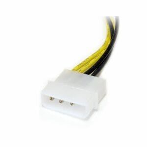 6in LP4 to 8 Pin PCI Express Video Card Power Cable Adapter - lp4 to PCI express - molex to 8 pin PCIe