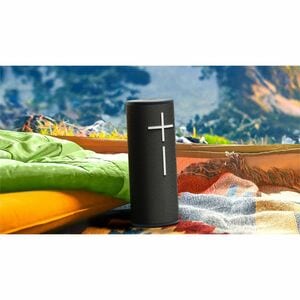 Ultimate Ears MEGABOOM 4 Portable Bluetooth Speaker System - Active Black - Battery Rechargeable - USB