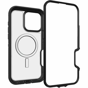 OtterBox Defender Series XT Rugged Case for Apple iPhone 16 Pro Max Smartphone - Dark Side (Clear/Black) - Retail - 1 - Dr