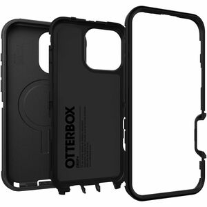 OtterBox Defender Case for Apple iPhone 16 Pro Max Smartphone - Textured - Black - Retail - 1 - Damage Resistant, Drop Res