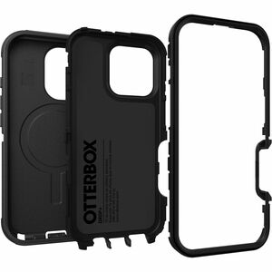 OtterBox Defender Case for Apple iPhone 16 Pro Smartphone - Textured - Black - Retail - 1 - Damage Resistant, Drop Resista