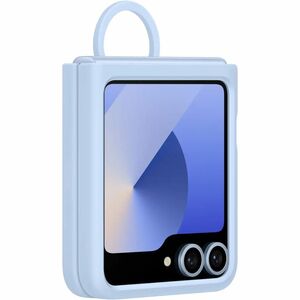 Samsung Carrying Case Samsung Galaxy Z Flip6 Smartphone - Blue - Anti-slip - Silicone Body - Ring