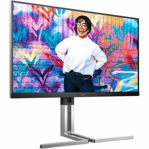 AOC Q27U3CV 27" Class WQHD LCD Monitor - 16:9 - Textured Black - 68.6 cm (27") Viewable - In-plane Switching (IPS) Technol