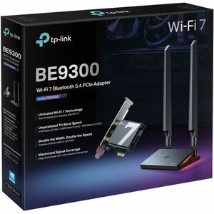 TP-Link Archer TBE550E BE9300 Triband Wi-Fi/Bluetooth-Kombi-Adapter - IEEE 802.11be - PCI Express - 9,11 Gbit/s - 2,40 GHz