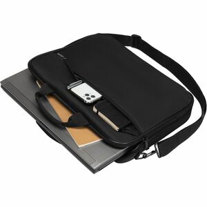 Dicota Top Traveller ONE Carrying Case for 38.1 cm (15") to 43.9 cm (17.3") Notebook - Black - Polyethylene Terephthalate 