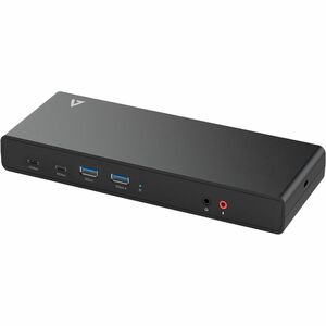Station d'accueil V7 UCDDS2 USB Type C pour Notebook - Capacité de chargement - 130 W - Noir - 2 Écrans supportées - 4K, 5