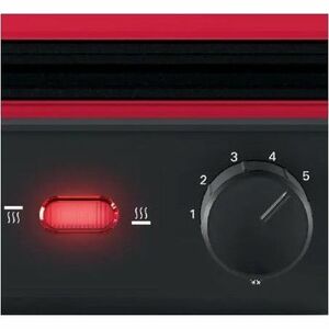 Bosch TCG4104 Bistecchiera Rosso, Rosso, Metallo, Rettangolare, Manopola, 328 x 238 mm, Alluminio