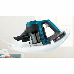 Aspirapolvere con bastone Bosch BBS611LAG senza filo - Blu - 300 mL Capacità polvere - Ugello per fessure - Tappeto, Pavim