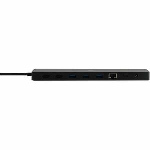 V7 DOCKUCPT2D USB-Typ C Docking Station für Notebook - Ladefunktion - Speicherkartenleser - SD, microSD - 130 W - Schwarz 