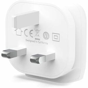 Belkin BoostCharge 20 W AC Adapter - Universal Adapter - For iPhone, iPad Air, iPad mini, iPad Pro - 1 m Cable - 3 A - White
