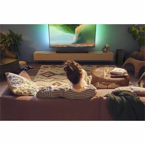 Sound Bar Speaker Philips TAB6309 2.1 Bluetooth - 160 W RMS - Grigio scuro - Parato montabile - 180 Hz a 20 kHz - Dolby At