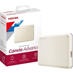 Dynabook Canvio Advance 2 TB Portable Hard Drive - External - Light Beige - USB 3.2 (Gen 1)