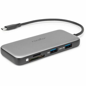 Rocstor Type-C to HDMI/USB-A 10GX2/Type-C 10G data/SD/TF/PD Charging with DP1.4 Alt mode - for Monitor, Desktop PC, Notebo