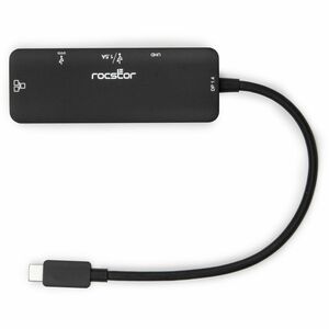 Rocstor Premium USB Type-C 4-in-1 4K Multiport Adapter - for Smartphone, Monitor, Notebook, Tablet, Desktop PC - Charging 