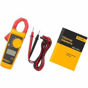 Fluke 302+ 400A AC True RMS Clamp Meter, Retail - 600 V, 400 A AC - 600 V DC - Backlight