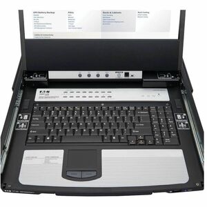 Tripp Lite series B030-DP16-17D LCD Rack Console KVM Switch - Metal - Black - TAA Compliant - 16 Computer(s) - 43.2 cm (17