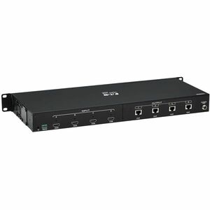Tripp Lite series B127A-4X4-BH4PH Audio/Video Switchbox - Cable - TAA Compliant - 3840 × 2160 - 4K - Twisted Pair - 4 Inpu