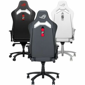 ROG Chariot X Core gaming chair in racing-car style featuring an adjustable high-density foam headrest memory-foam lumbar 